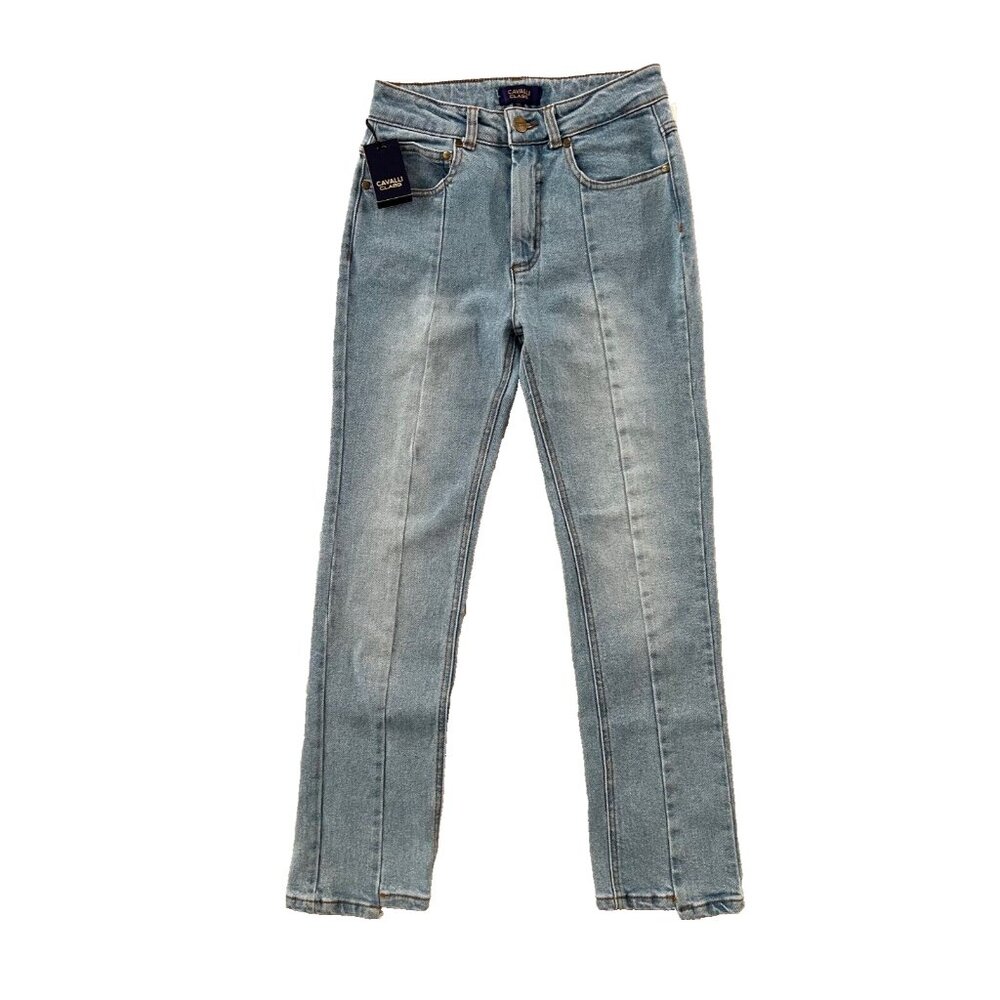 Class Cavalli By Roberto Cavalli High Rise Cropped Denim Jeans ( 25 )